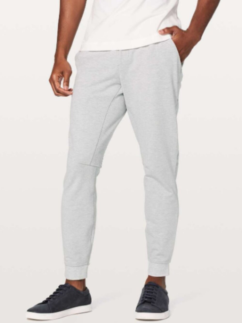 Lululemon City Sweat Jogger *29" Heathered Ultra Light Grey Size Small